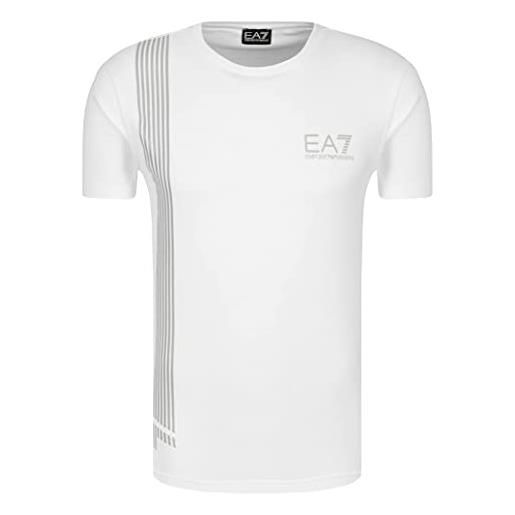 Emporio Armani ea7 3zpt70 pj02z maglietta collo rotondo, manica corta bianco l