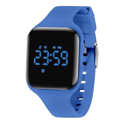 aswan watch orologio digitale bambina bambino con contapassi, calorie e distanza senza app, sveglia, cronometro, data, luce-orologio da polso ragazza ragazzo con cinturino in silicone