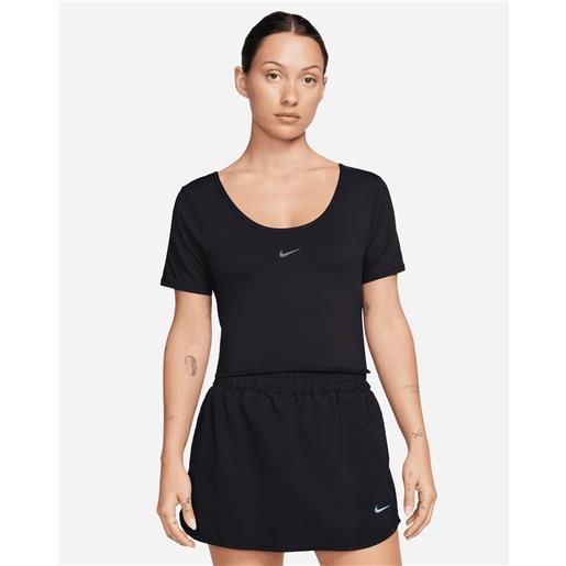 Nike crop insert retro w - t-shirt training - donna - nero