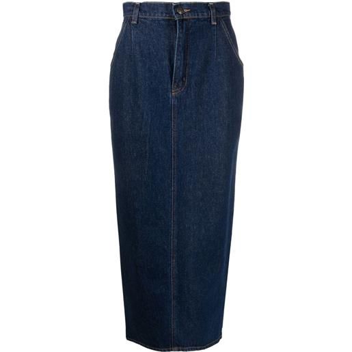 Magda Butrym gonna midi denim tima - blu