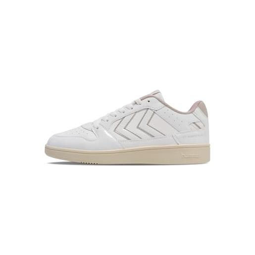 hummel st power play wm2, scarpe da ginnastica donna, white silver cloud, 39 eu