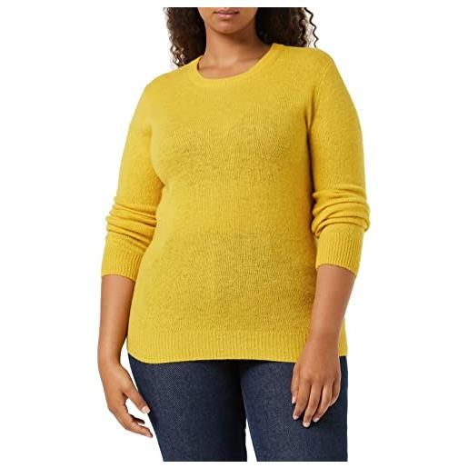 SPARKZ COPENHAGEN pure cashmere o-neck pullover felpa, giallo (tuscan sun 362), 38 (taglia produttore: x-small) donna