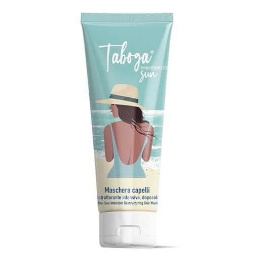 Taboga mediterranean sun, maschera capelli, doposole, 200ml, made in italy