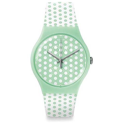 Swatch orologio al quarzo unisex mint love 41 mm