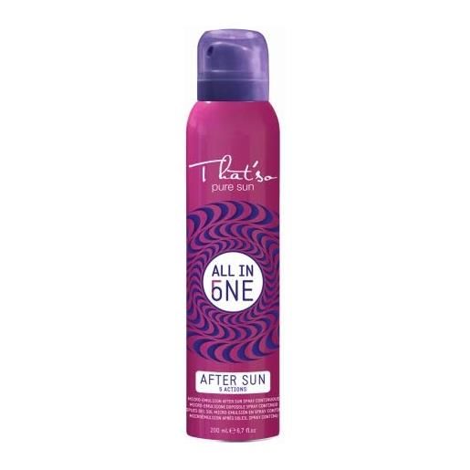 That'so all in one - doposole anti-scottature lenitivo;Rinfrescante e idratante con aloe e mentolo - 200 ml
