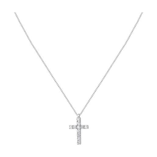 Morellato tesori collana donna in argento 925 zirconia - saiw117, argento 925 riciclato