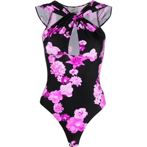 Coperni body a fiori - nero