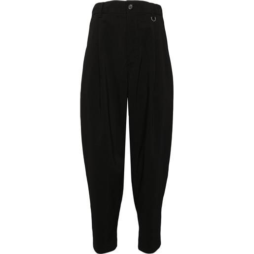 SONGZIO pantaloni affusolati con pieghe - nero