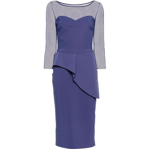 CHIARA BONI La Petite Robe abito midi skip illusion bis - blu