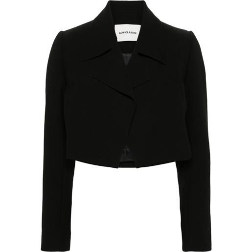 Low Classic blazer crop - nero