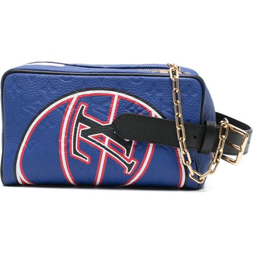 Louis Vuitton Pre-Owned - trousse da bagno con monogramma x nba - uomo - pelle - taglia unica - blu