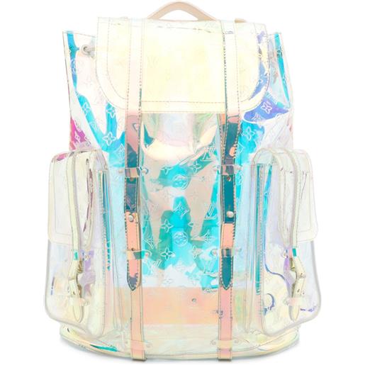 Louis Vuitton Pre-Owned - zaino christopher gm x virgil abloh 2019 - uomo - pvc - taglia unica - giallo