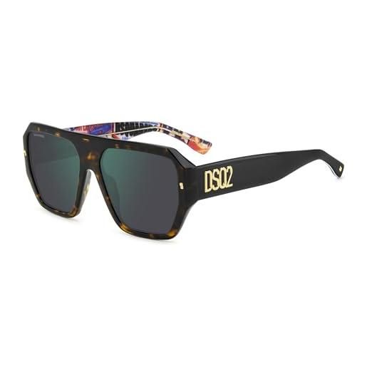 Dsquared2 d2 0128/s 2vm/mt hvna pattern sunglasses man standard, standard, 58