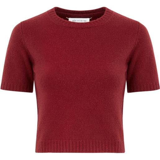 Maison Margiela top crop - rosso
