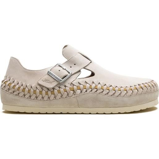 Birkenstock clogs birch intrecciate x kith london - toni neutri