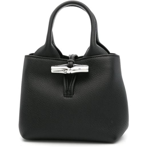 Longchamp borsa a mano le roseau xs - nero