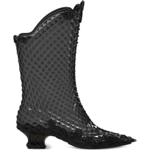 Y/Project x melissa stivali a punta - nero