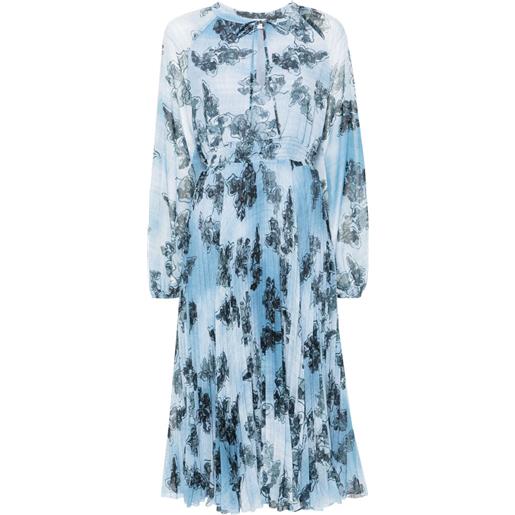 ERMANNO FIRENZE abito midi a fiori - blu