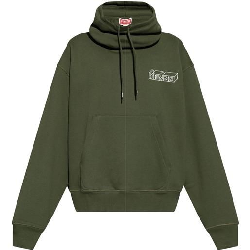 Kenzo felpa con cappuccio - verde