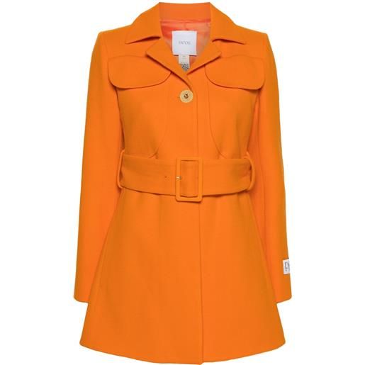 Patou blazer con cintura - arancione