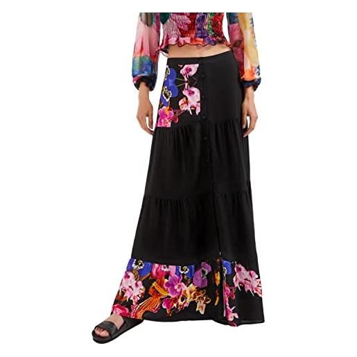 Desigual fal_le mans gonna, black, m da donna