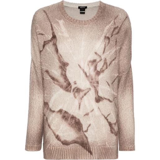 Avant Toi maglione con stampa - toni neutri