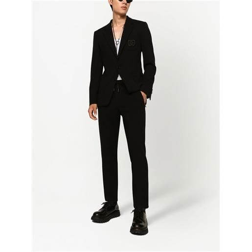 Dolce & Gabbana pantaloni sportivi con applicazione - nero