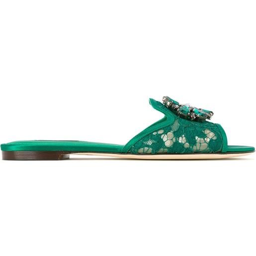 Dolce & Gabbana sandali con decorazione - verde