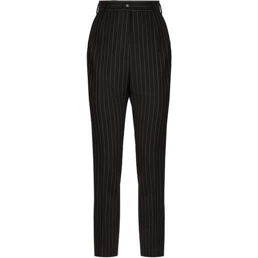 Dolce & Gabbana pantaloni gessati - nero