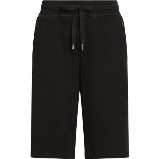 Dolce & Gabbana shorts sportivi con logo - nero