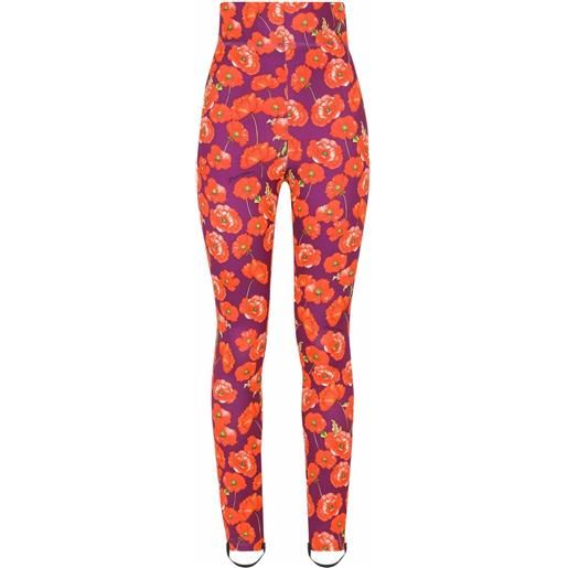 Dolce & Gabbana leggings a fiori - viola