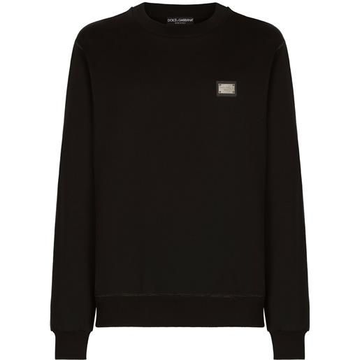Dolce & Gabbana felpa con logo - nero