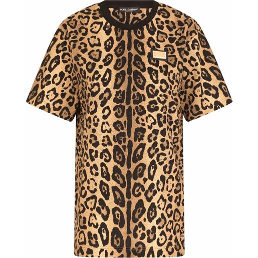 Dolce & Gabbana t-shirt con stampa - marrone