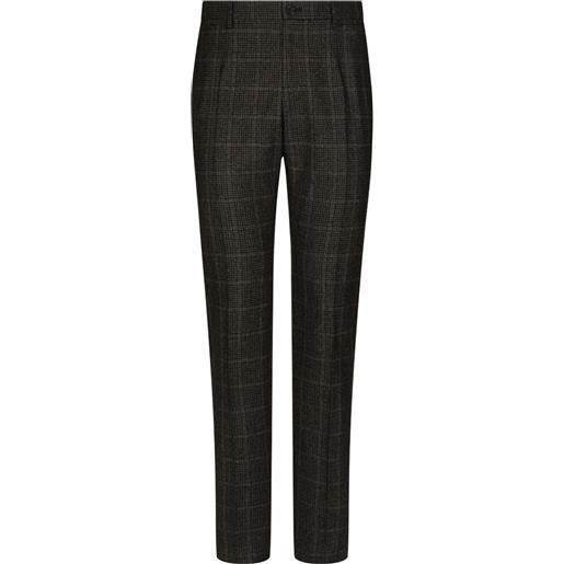 Dolce & Gabbana pantaloni sartoriali a quadri - toni neutri