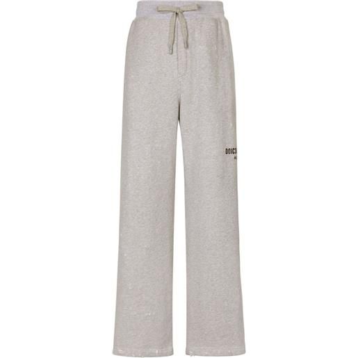 Dolce & Gabbana pantaloni sportivi con stampa - grigio