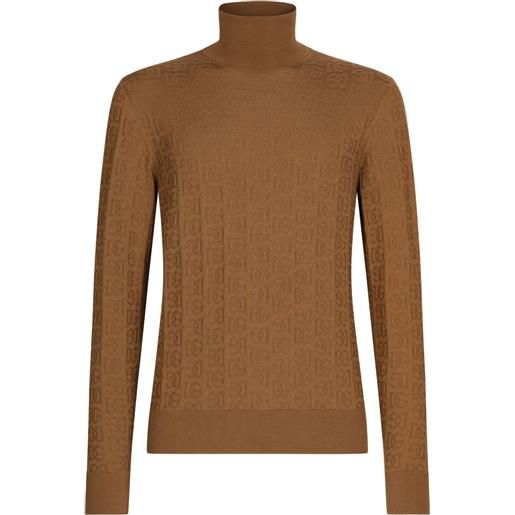 Dolce & Gabbana maglione con ricamo - marrone