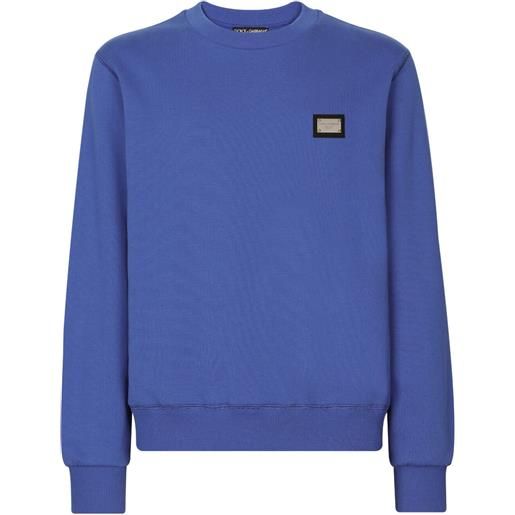 Dolce & Gabbana felpa dg essentials - blu