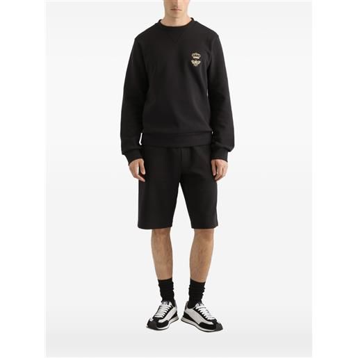 Dolce & Gabbana felpa con ricamo - nero