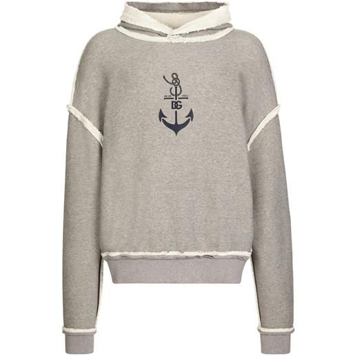 Dolce & Gabbana felpa con stampa - grigio