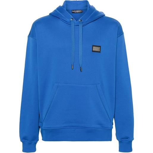 Dolce & Gabbana felpa con cappuccio - blu