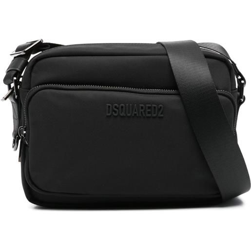 DSQUARED2 borsa messenger con logo - nero