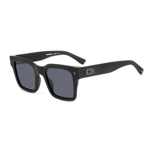 Dsquared2 icon 0010/s 003/ir matt black sunglasses man standard, standard, 51