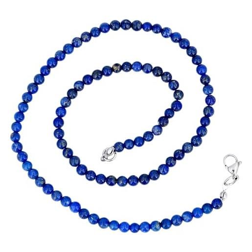 Collana Con Un Filo Di TURCHESE Rondella, Più Tre Fili Di Lapislazzuli - Foto 1