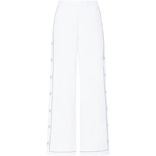 Rosetta Getty pantaloni a gamba ampia - bianco