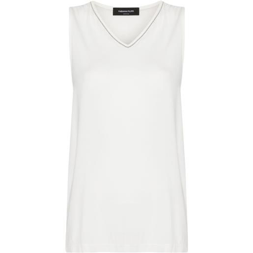 Fabiana Filippi canotta sablé - bianco