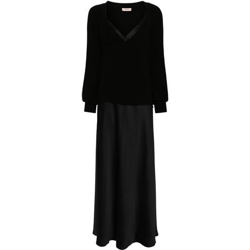 TWINSET abito stile maglione - nero