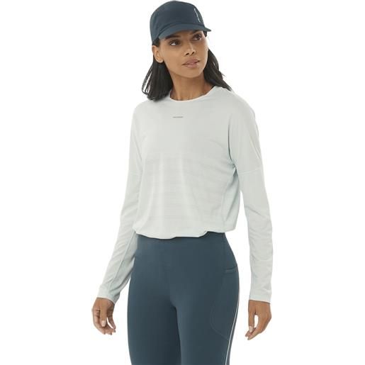 SALOMON sense aero ls tee gfx w t-shirt running donna