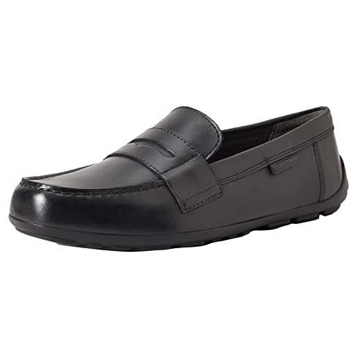 Geox j new fast boy a mocassini bambino nero (black) 36 eu