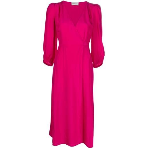 P.A.R.O.S.H. abito midi a portafoglio - rosa