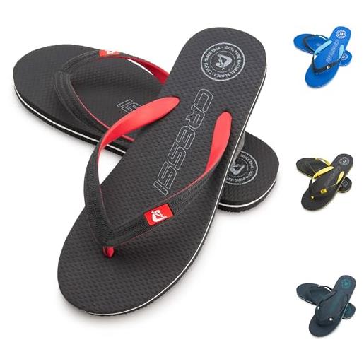 Cressi leaf flip flop - ciabatte infradito adulto unisex per spiaggia e piscina, blu, 39/40